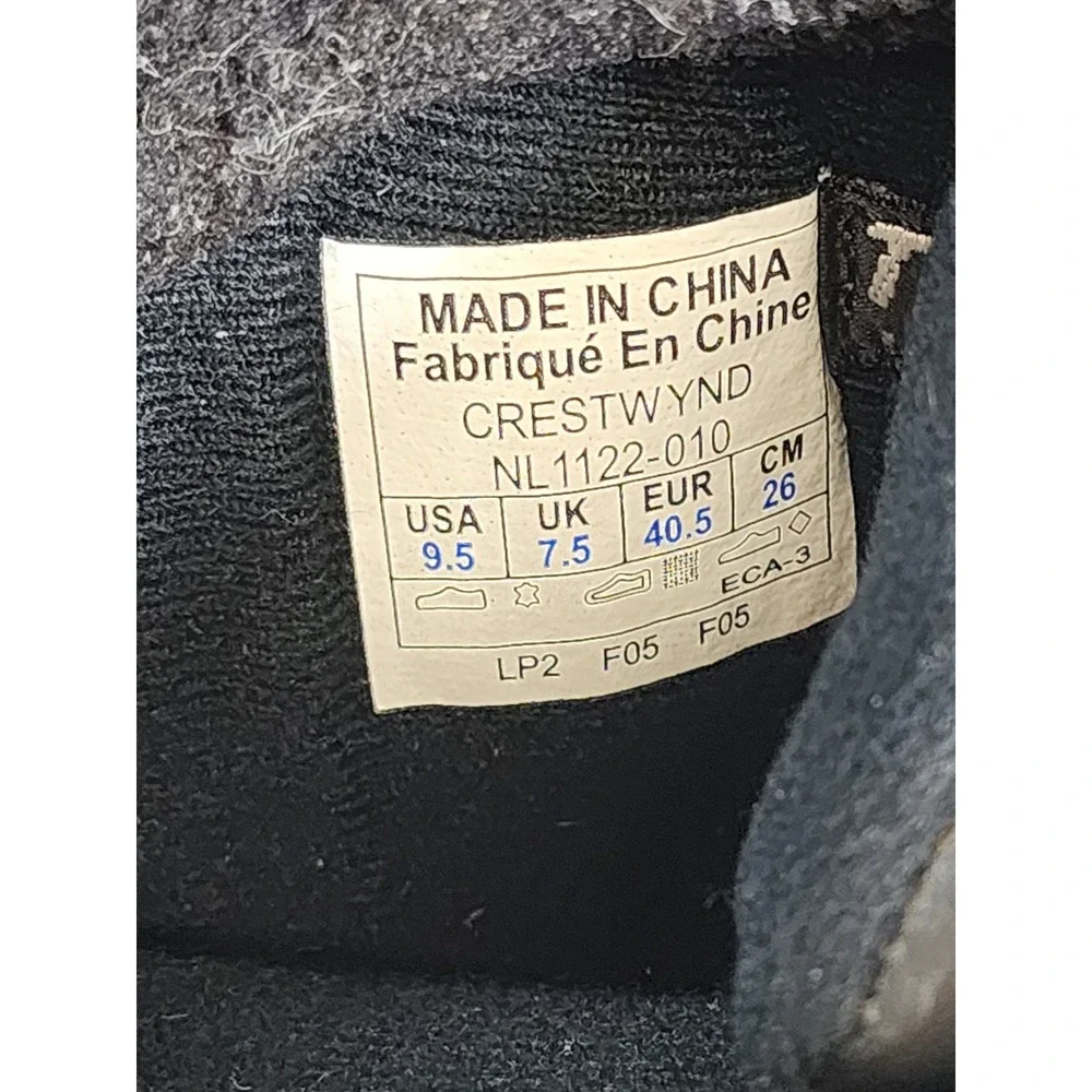 Sorel Crestwynd Winter Boots Women 9.5 Black Zip Front Faux Fur Trim Fair‎